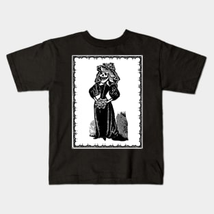 Skeleton Bride (White) Kids T-Shirt